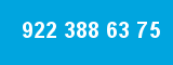 922 388 63 75 922 388 63 75